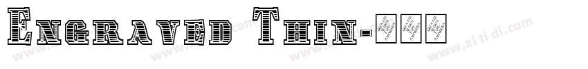Engraved Thin字体转换